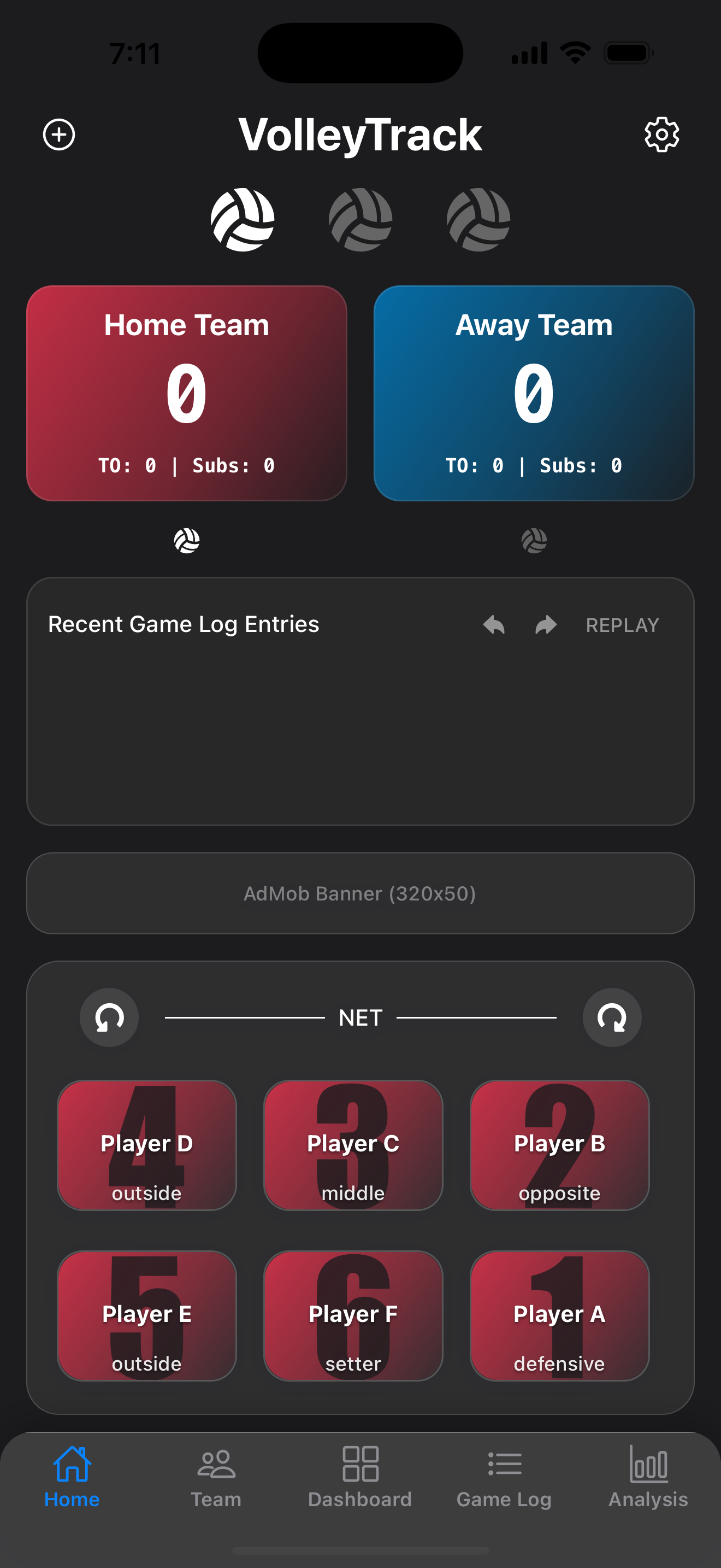 VolleyTrack App Preview